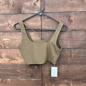 Salisa Green Crop Top